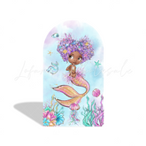 Mermaid Theme Birthday Baby Shower Party Background Arch Backdrop Wall Cloth Cover